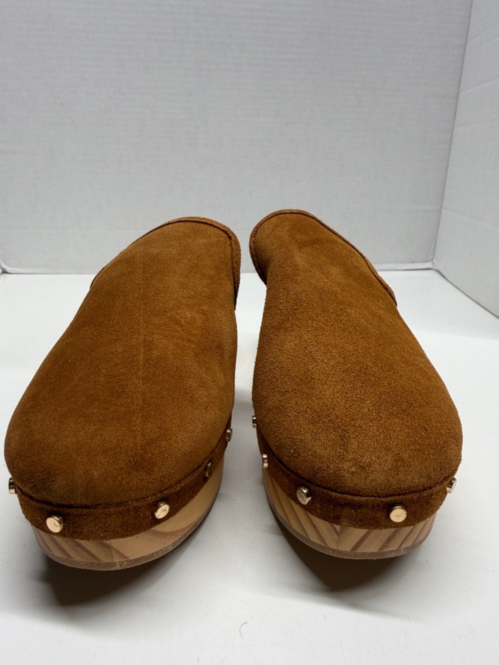 Dolce Vita Closen Clogs Slip On Open Back Mules Shoes Suede Brown New Size 7.5 - Picture 4 of 8